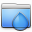 Aqua Smooth Folder Torrents Icon 32x32 png